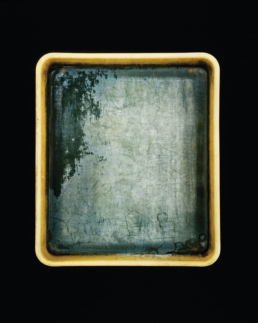 The developer tray of photographer Sally Mann.