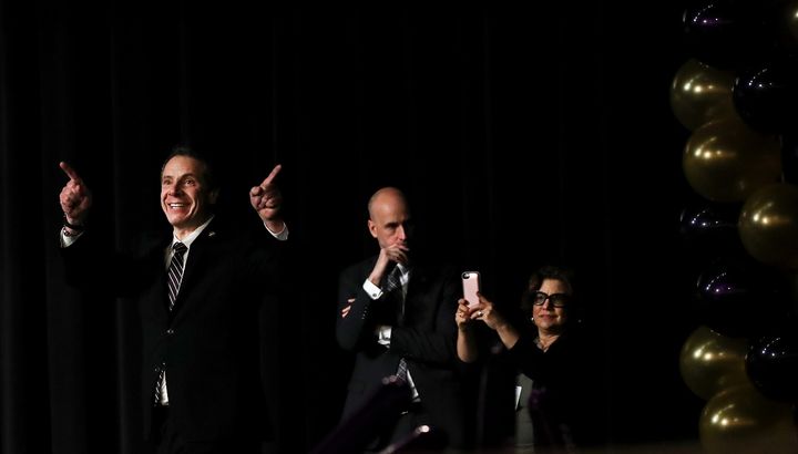 New York Governor Cuomo Attends Union Rally At Madison Square Garden