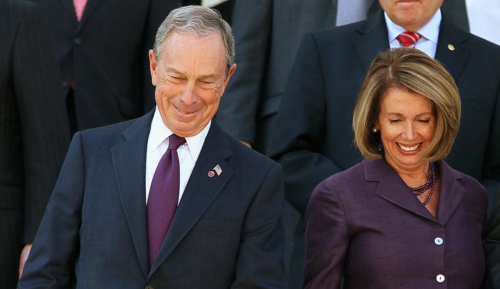 Michael Bloomberg, a big Democratic donor and founder of finance firm Bloomberg LP, and Speaker of the House Rep. Nancy Pelos