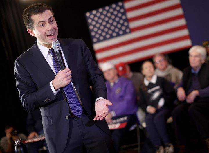 Presidential Candidate Pete Buttigieg Campaigns In New Hampshire Ahead Of Primary