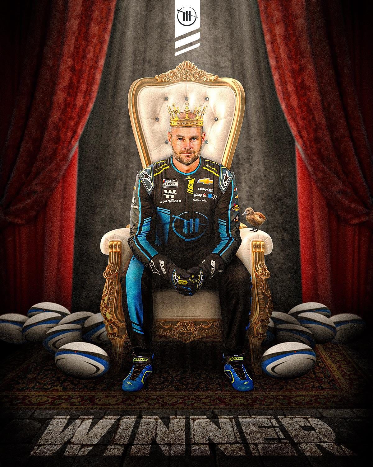 HOT SHOTS: Hail to the (road) king.