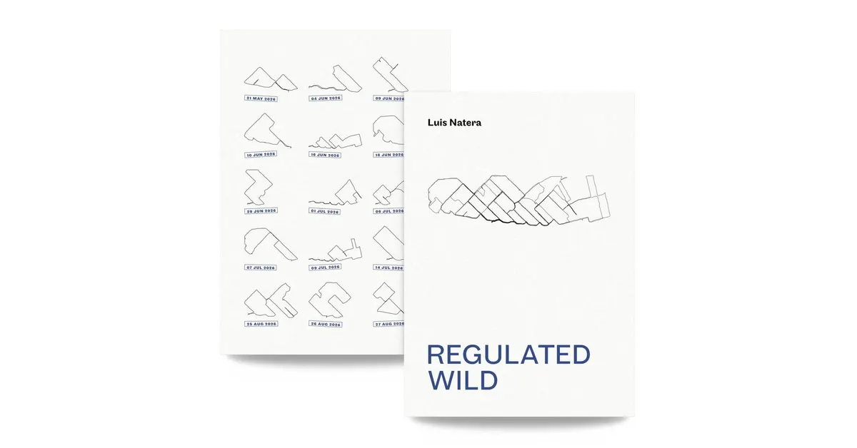 Back and front cover of Regulated Wild, a photobook of fifteen walks through an Amsterdam allotment park by Luis Natera