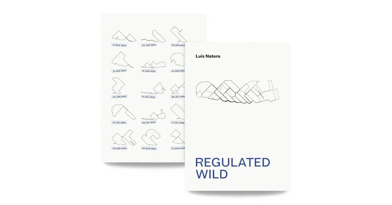 Back and front cover of Regulated Wild, a photobook of fifteen walks through an Amsterdam allotment park by Luis Natera