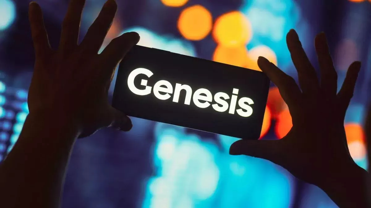 man holding a phone that says Genesis