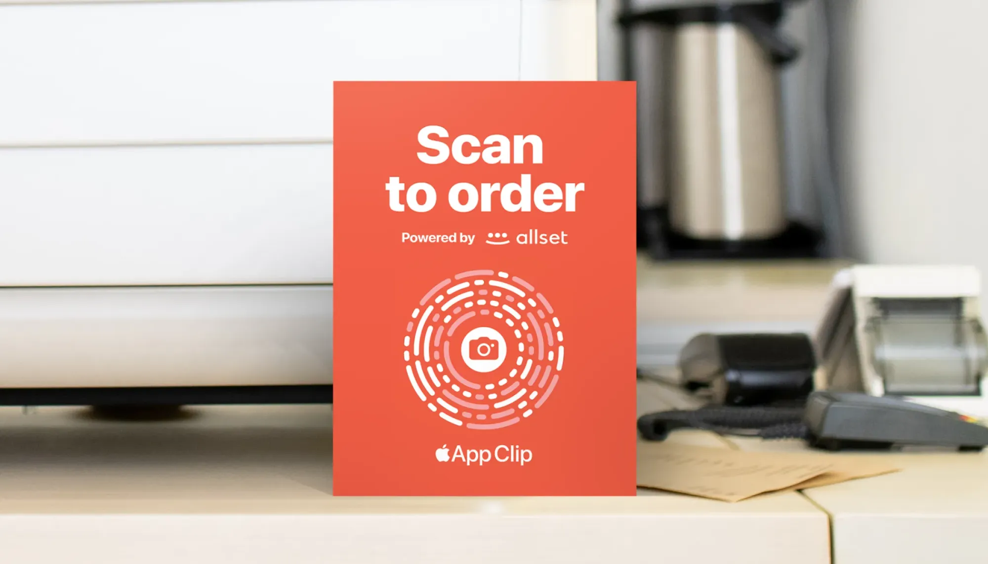 scan card for ordering