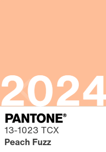 Color swatch PANTONE 13-1023 Peach Fuzz