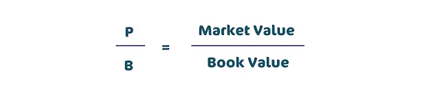 Formula: P / B = Market Value / Book Value