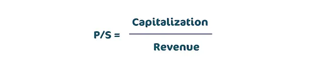 Formula: P/S = Capitalization / Revenue