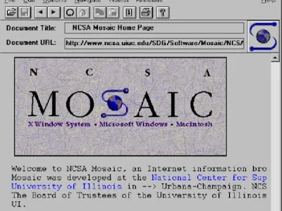 Mosaic browser page