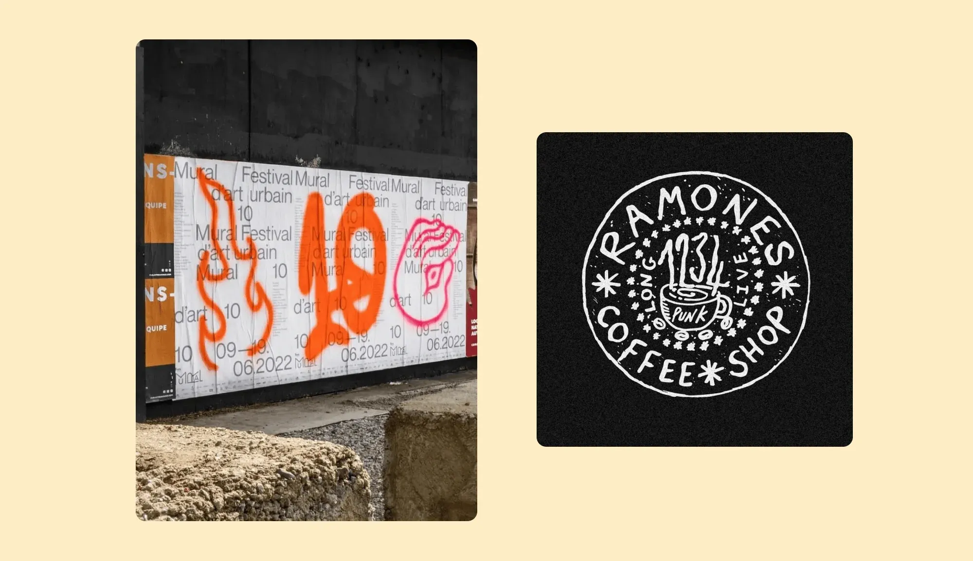 Ramones coffee shop logo