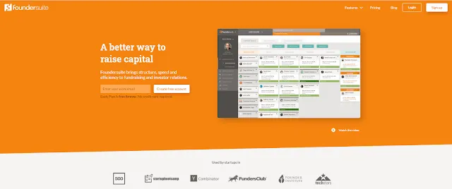 Foundersuite website page