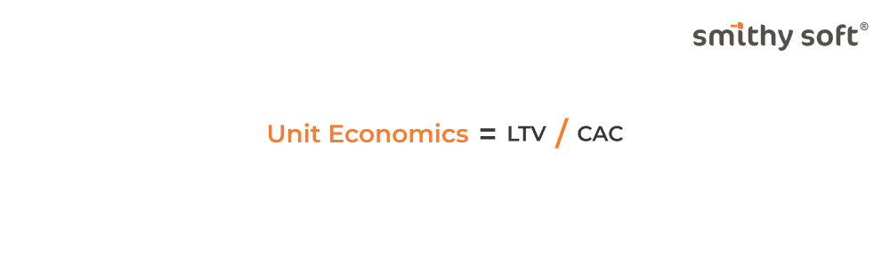 Formula for Unit Economics equals Lifetime Value (LTV) divided by Customer Acquisition Cost (CAC)