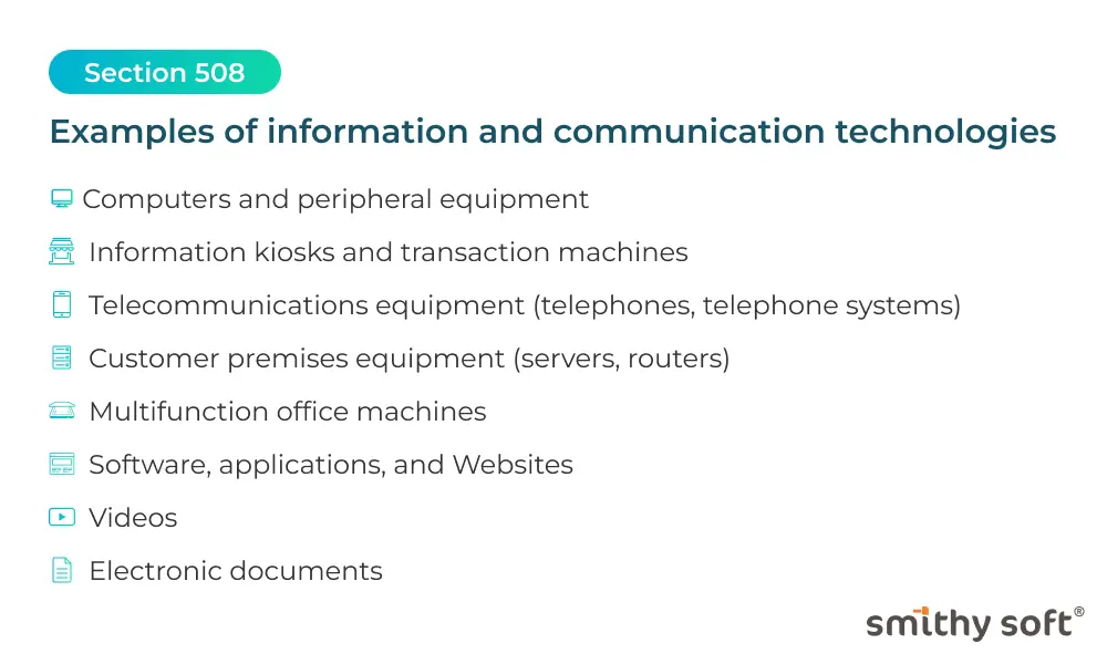 Examples of information and communication technologies