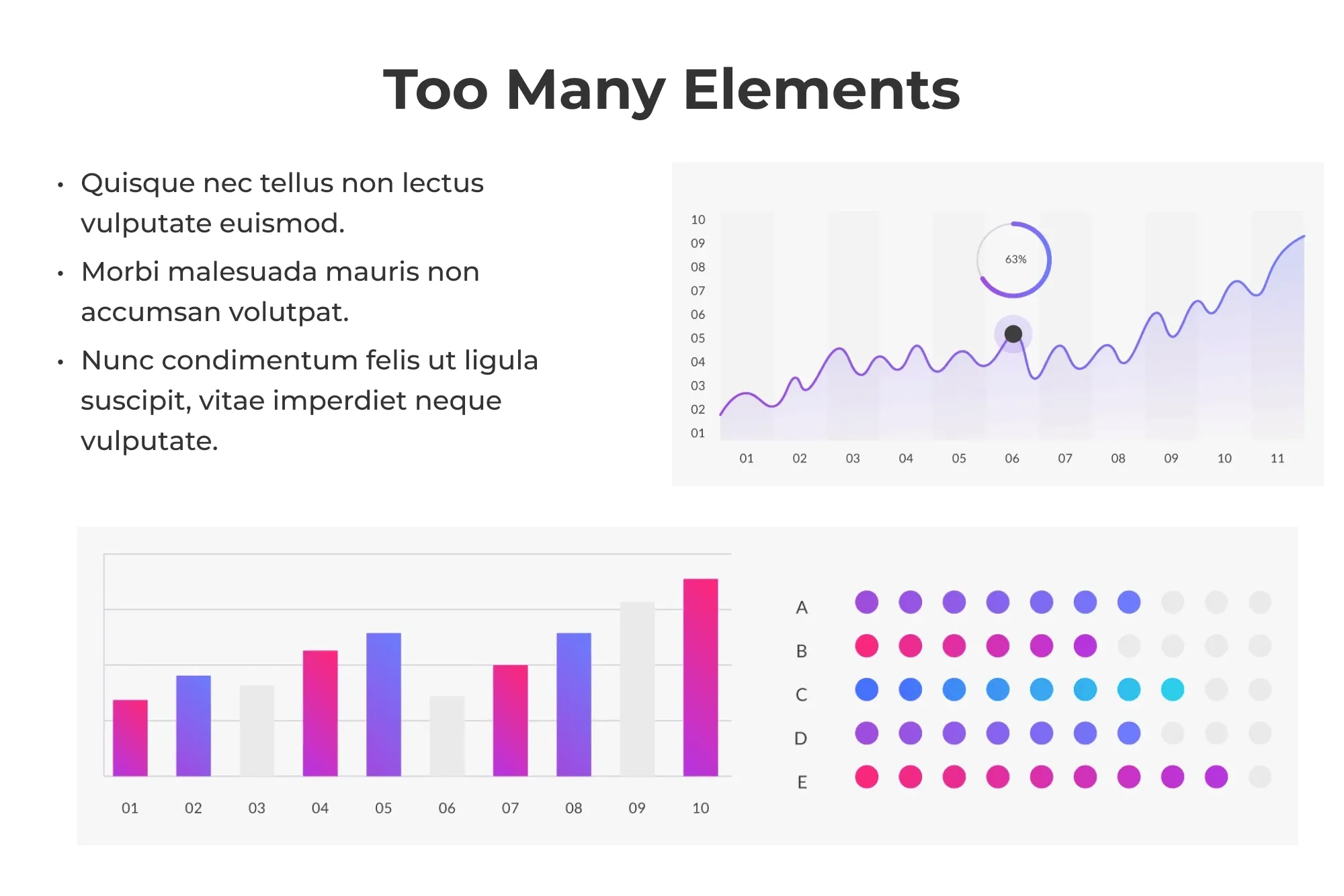 Diagram about too many elements