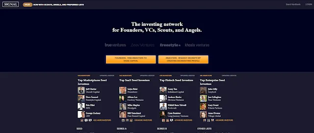 Signal website page