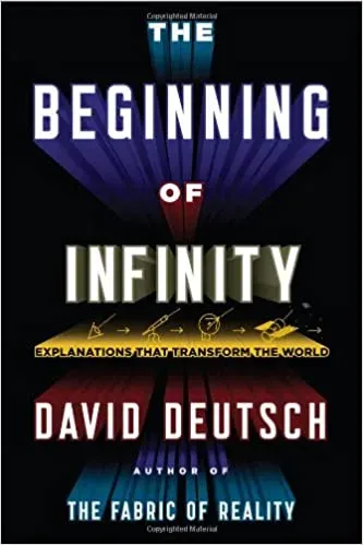 Book cover of the beginning of infinity