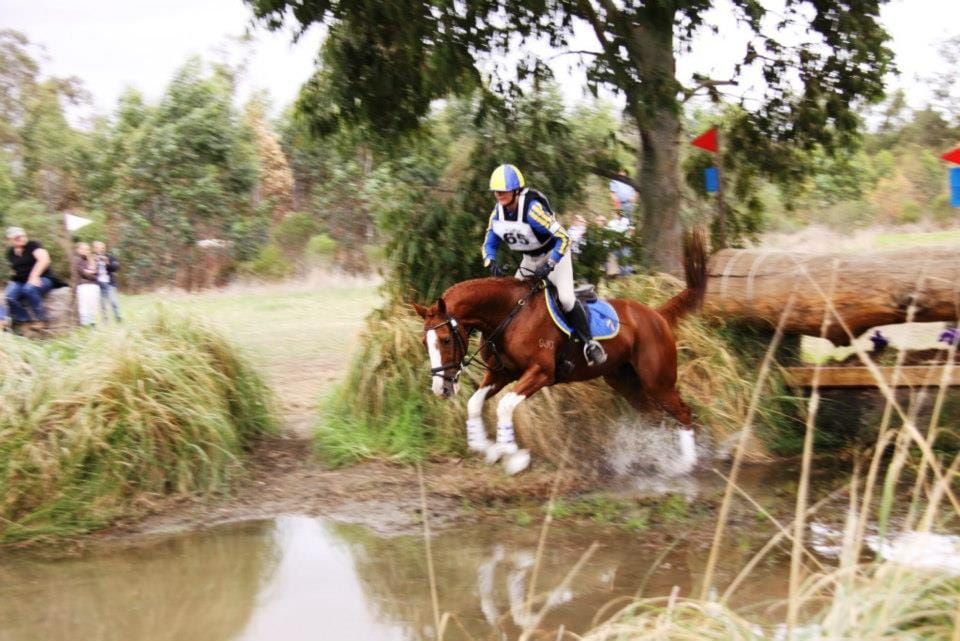 Rider Position When Jumping a Drop Into Water
