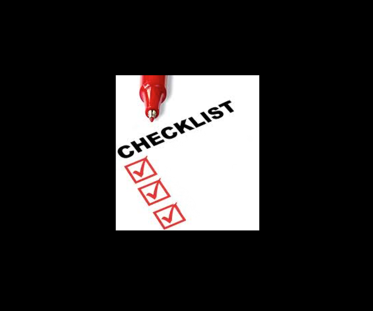 The Pre Flight Checklist