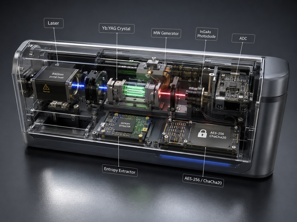 Portable Quantum Encryption System