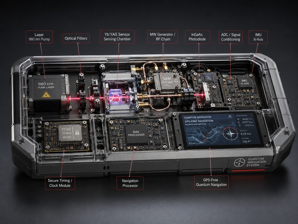 Portable Quantum Navigation System