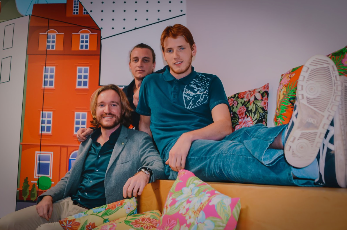 Matteo Cernuschi, Marzio Schena, Grégoire Mathonet (left to right), co-founders of ANote Music 