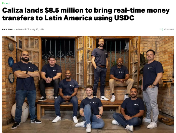 Caliza on TechCrunch