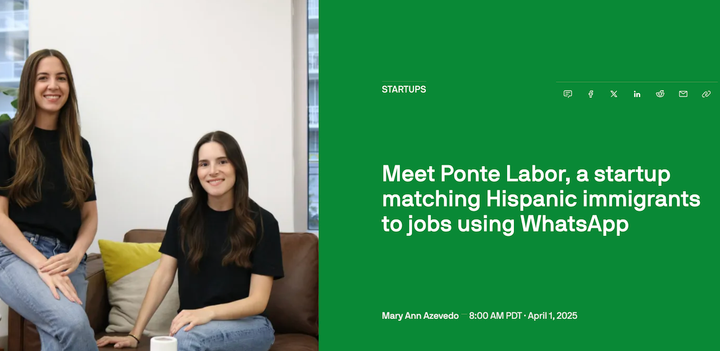 Ponte on Techcrunch
