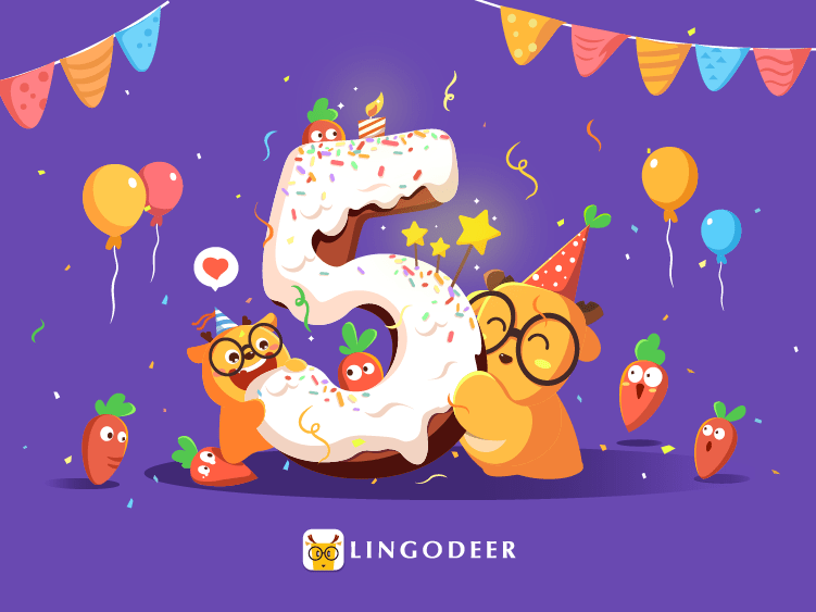 LingoDeer 5th birthday