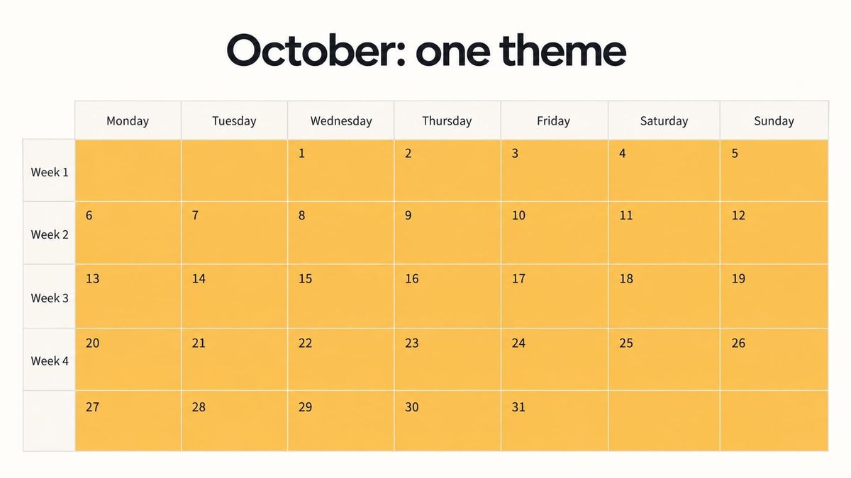 How to stop worrying about what to write next week