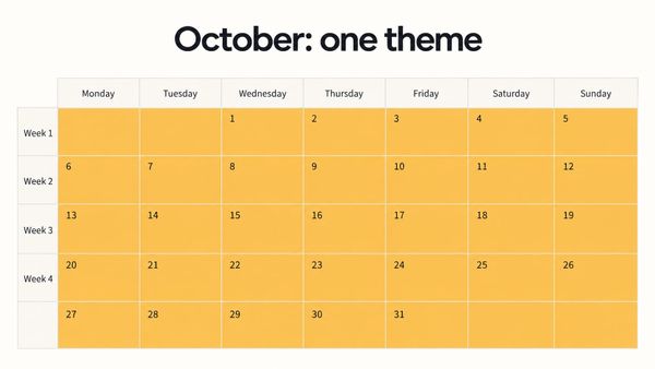 How to stop worrying about what to write next week