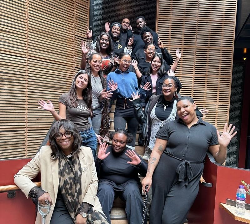 Black South West Network's CultureBiz cohort group photo at Bristol Old Vic Theatre.