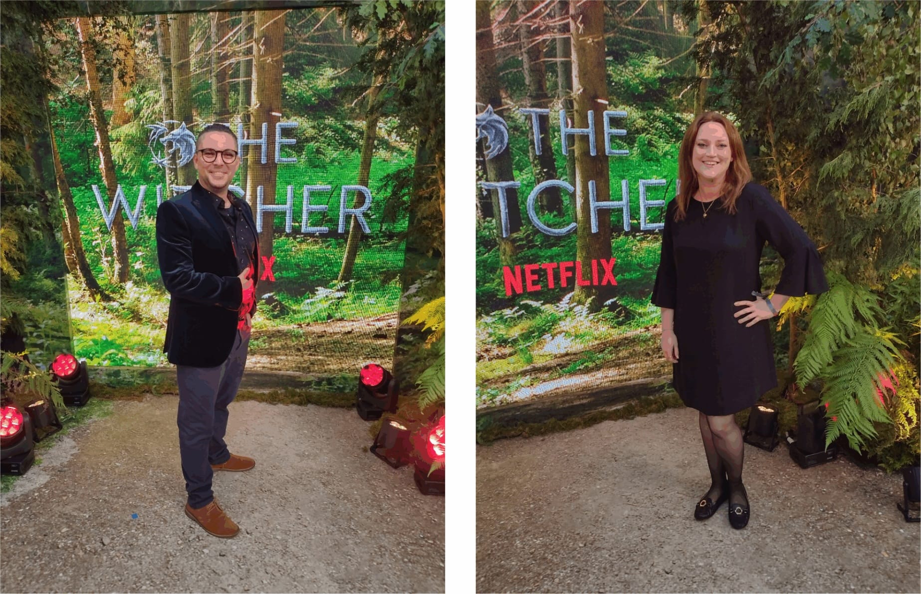 Photos of Matt Gras and Cara Bamford