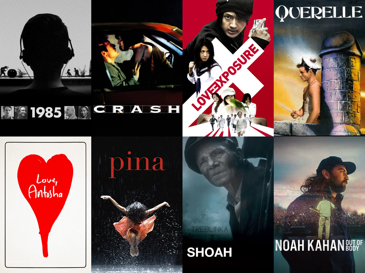 Posters for the selected films.