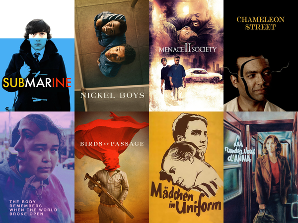 Posters for the film club selections