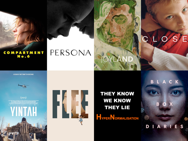 Film posters for this month's selections.