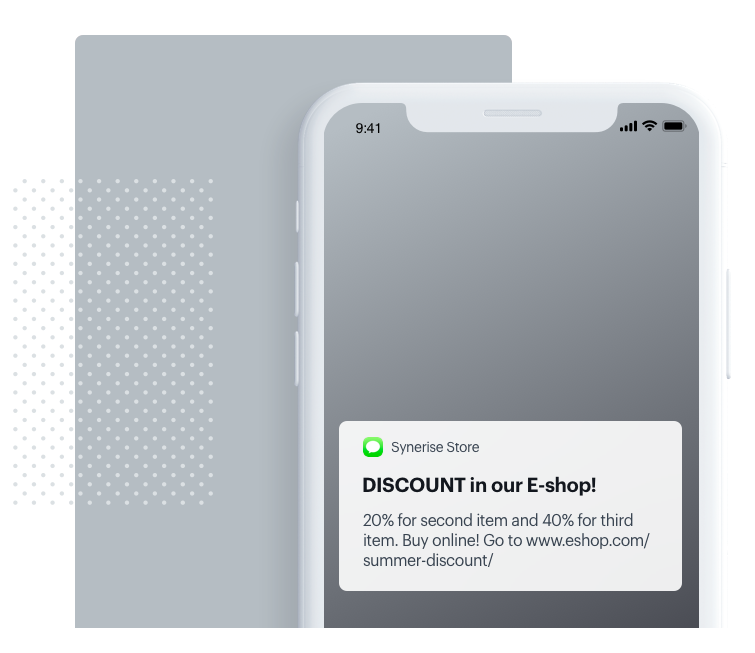 Synerise in-app engagement template library showing predefined templates for walkthroughs, banners, abandoned carts, and product discovery