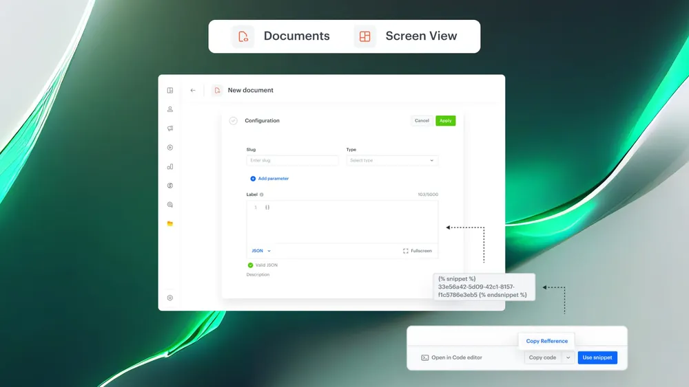 Snippets Now in Documents & Screen Views
