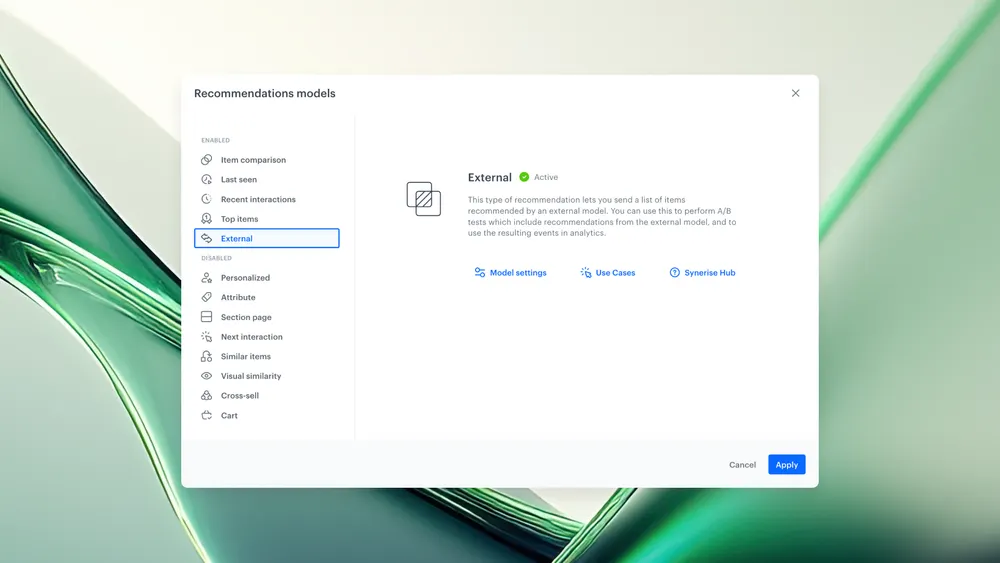 New options in Recommendation ABX tests