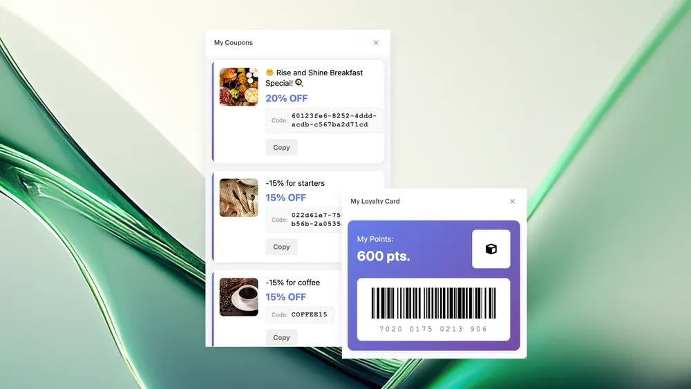 New in-app loyalty templates