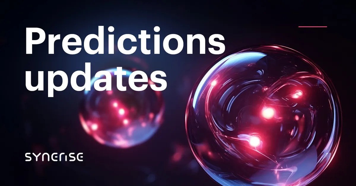 Latest enhancements in Predictions module