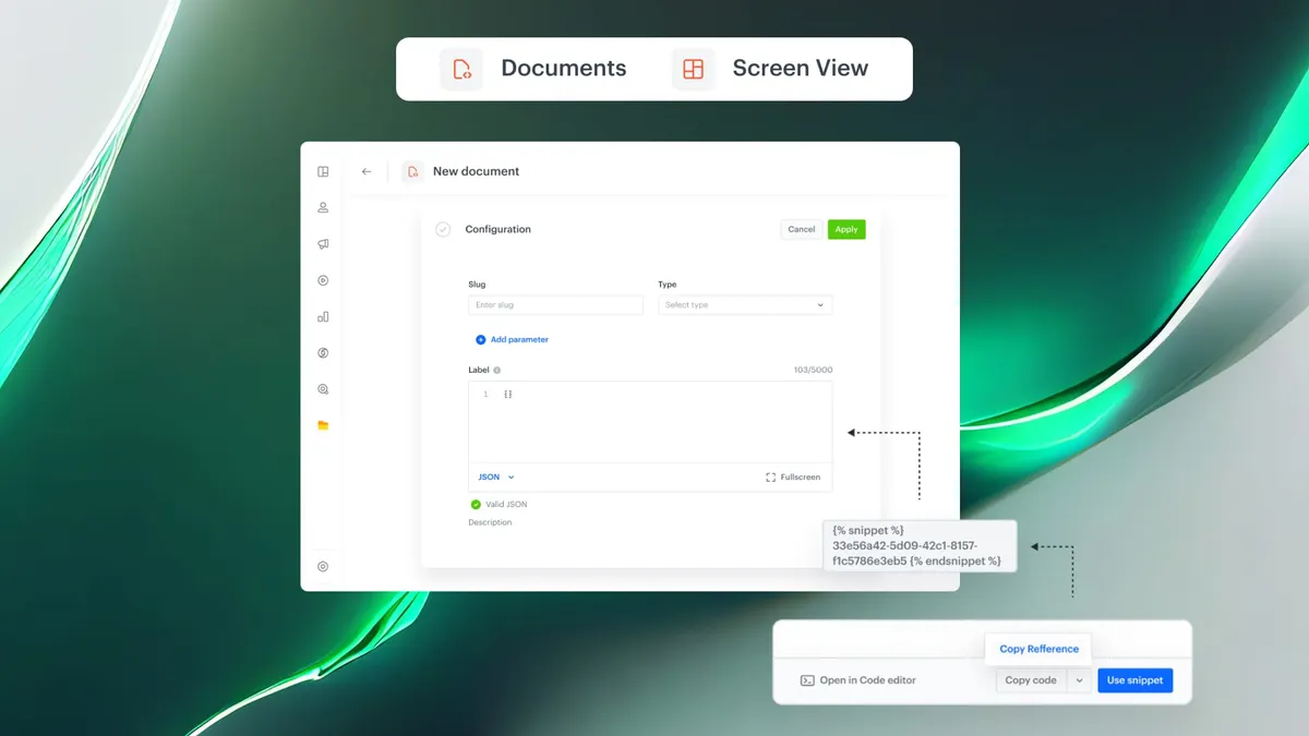 Snippets Now in Documents & Screen Views