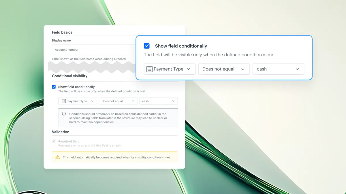 Conditional Fields in Brickworks