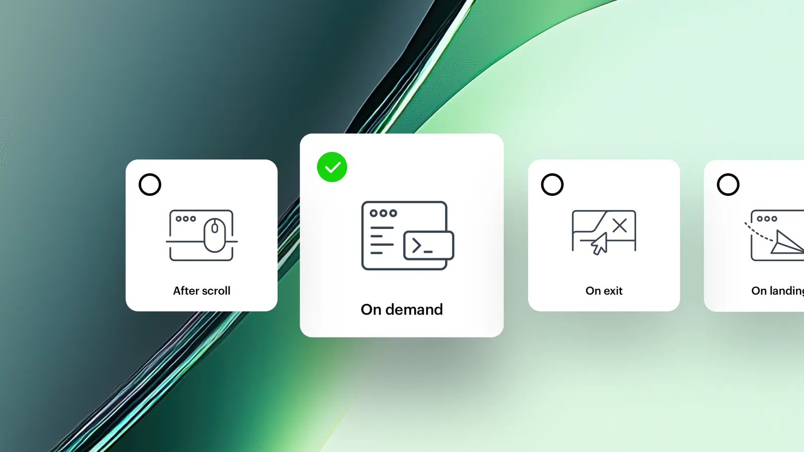 On-demand trigger for Dynamic Content communication