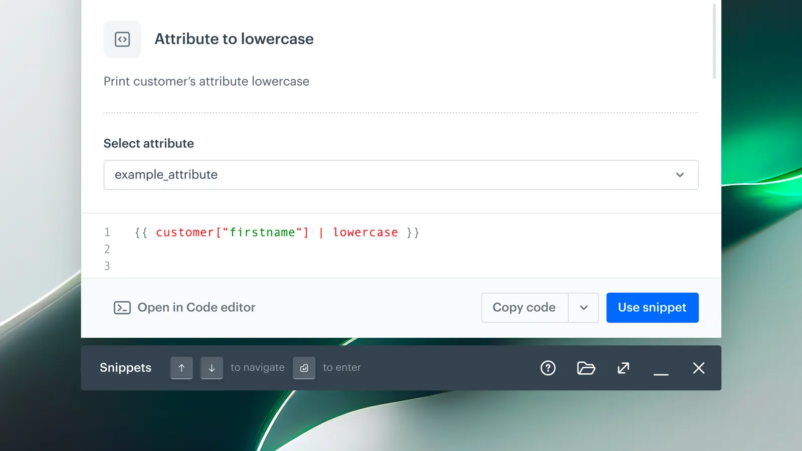 Reusable Snippets for Effortless Consistency