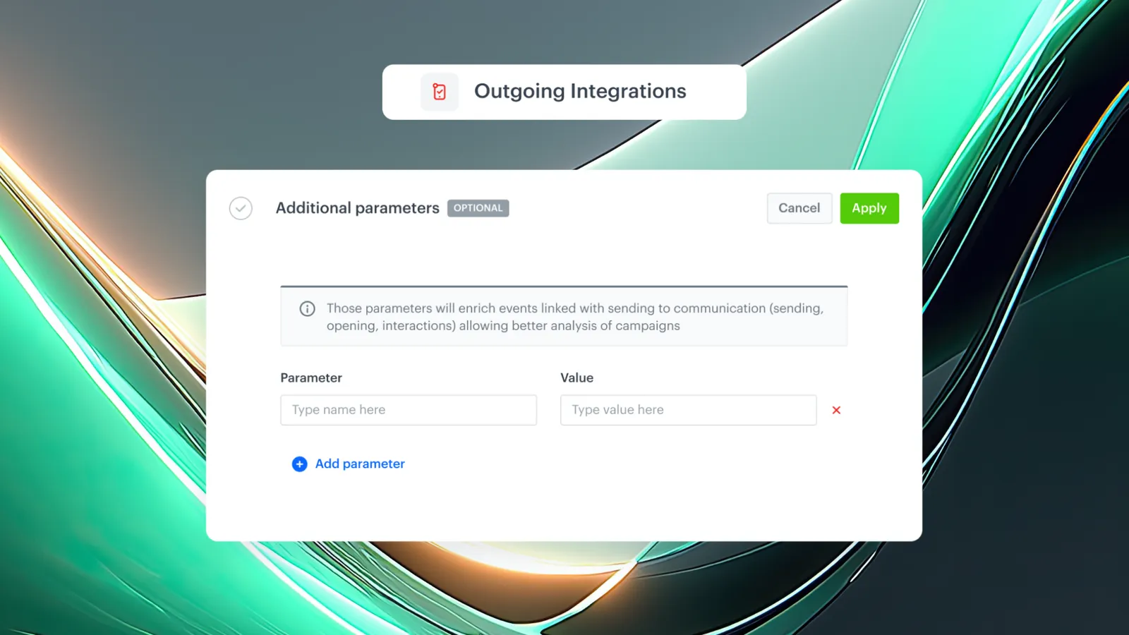 Additional Parameters in Outgoing Integrations