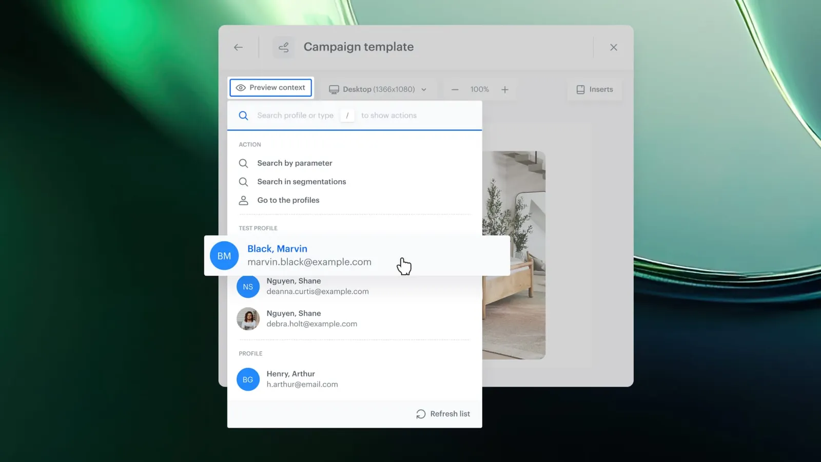 Redesigned profile picker