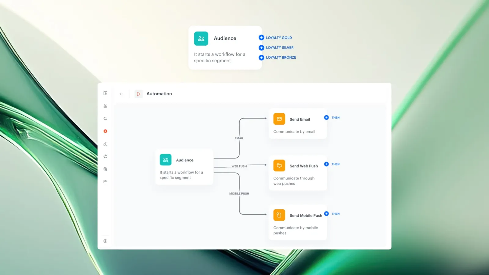 Segment-based branching in Audience and Profile Filter nodes