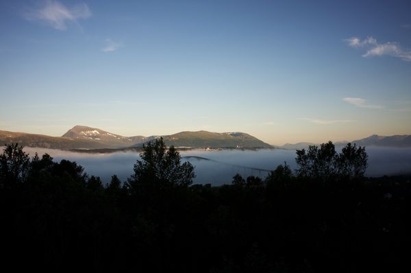 Inversion in the golden hour