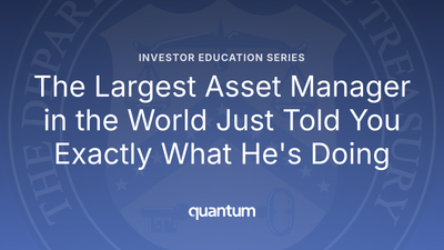 The Largest Asset Manager in the World Just Told You Exactly What He's Doing