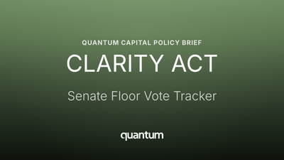 CLARITY Act — Senate Floor Vote Tracker